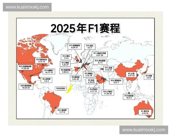 2025年全球F1赛车完整赛程时间地点与精彩赛事总览